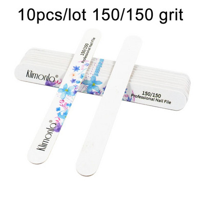 10Pcs/Lot Turpija za nokte 100 180 Profesionalne drvene dvostrane brusne turpije Dodaci za nokte Alat za salon za manikuru