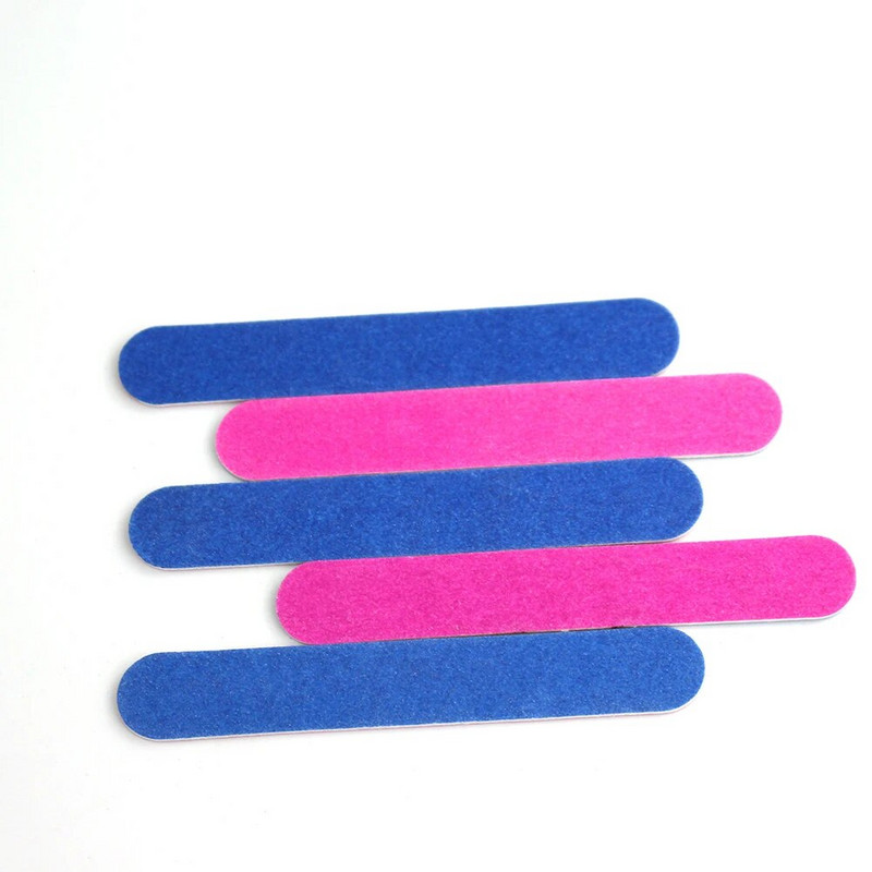 10/50/100 tk Kahepoolsed 180/240 karedusega küüneviilid Küünepuhver Poleeriv roosa lilla ühekordselt kasutatav küüneviil maniküüri tööriistad