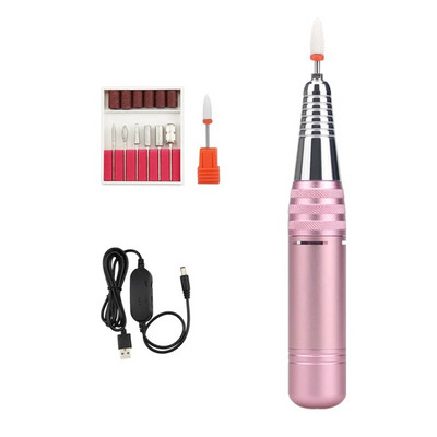 Elektriline küünepuurimasin, USB-kantav küünepuuripliiats, geellaki freesviilid, tööriistakomplekt, 35000 p/min