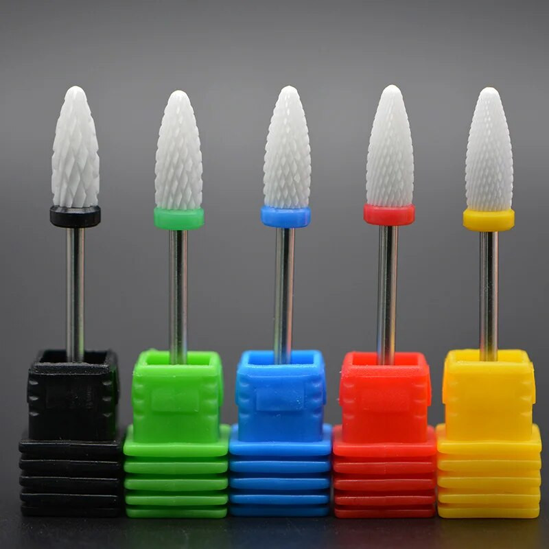 MAOHANG 20 vrsta keramičkih svrdla za nokte Dodaci za stroj za manikuru Rotacijske električne turpije za nokte Rezač za manikuru Alati za uređenje noktiju