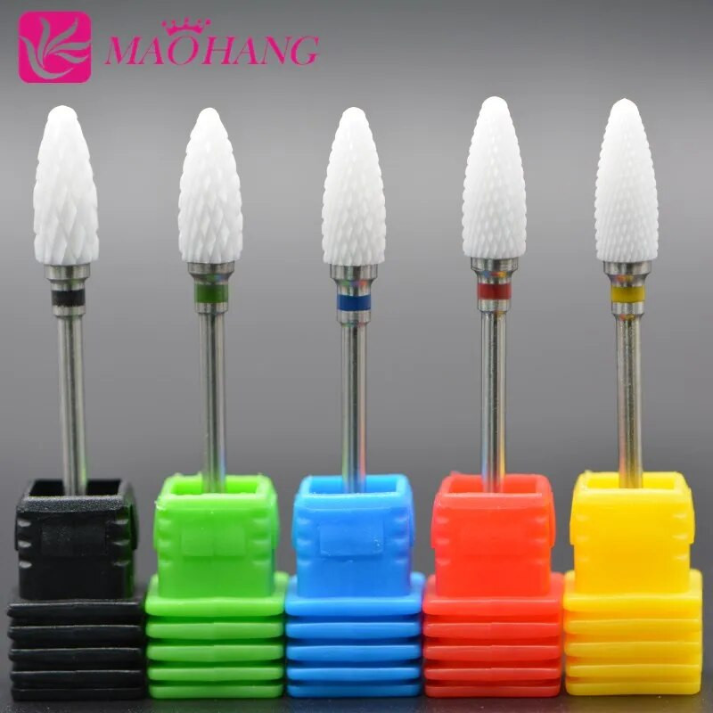 MAOHANG 20 vrsta keramičkih svrdla za nokte Dodaci za stroj za manikuru Rotacijske električne turpije za nokte Rezač za manikuru Alati za uređenje noktiju