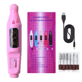 Salono stiklinimas frezavimo pedikiūro mašina nagų dildės raižyti šlifuoklis poliruoklis nagų dailės įrankiai 7 dydžio elektrinis manikiūro gręžtuvas