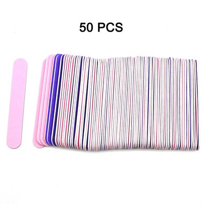 50/100 buc. Pile de unghii din lemn cu două fețe Accesorii pentru unghii Instrumente de manichiură Limas 150/180 de șlefuit pentru pedichiură din lemn Lac tampon pentru unghii