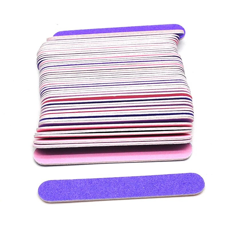 50/100 buc. Pile de unghii din lemn cu două fețe Accesorii pentru unghii Instrumente de manichiură Limas 150/180 de șlefuit pentru pedichiură din lemn Lac tampon pentru unghii