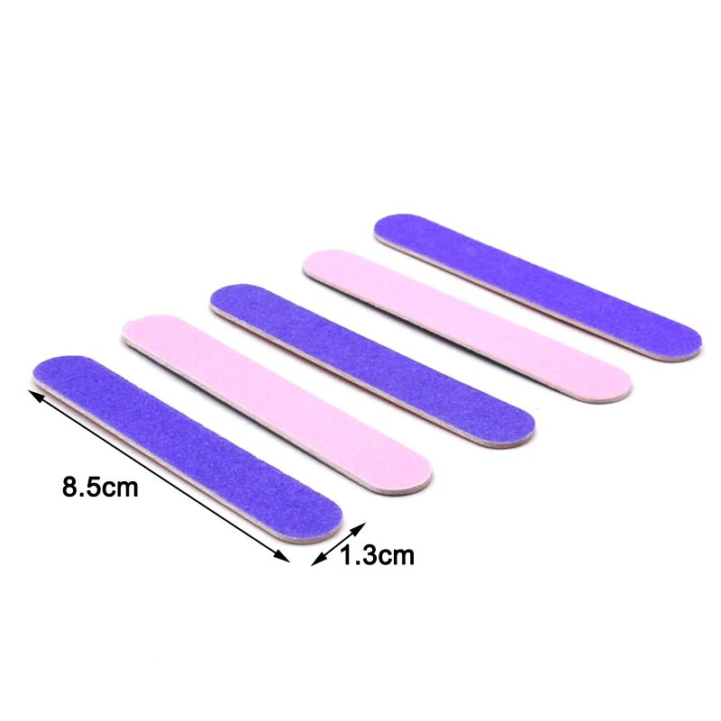 50/100 buc. Pile de unghii din lemn cu două fețe Accesorii pentru unghii Instrumente de manichiură Limas 150/180 de șlefuit pentru pedichiură din lemn Lac tampon pentru unghii