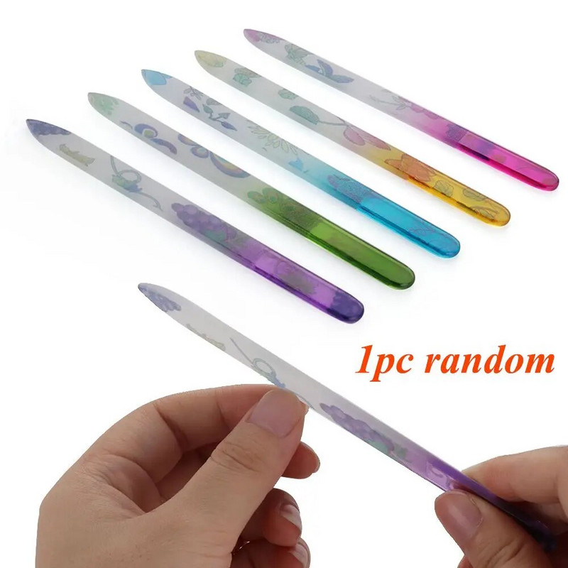 Professionaalne 14 cm värviline trükkimine klaasist küüneviili trükkimine kristallklaasist küüneviil Flash küünelaki tööriist