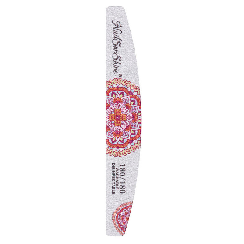 Gėlių manikiūro nagų dildės buferis Praktiškas dvipusis spausdintas nagų lakas Pirštų nagų pedikiūro manikiūro PR išpardavimas