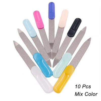 10 tk roostevaba topelt küüneviilid metallist lihvimisviil pediküüri hooldus professionaalseks sõrme varvaste küünehoolduseks maniküüri tööriistade komplektid