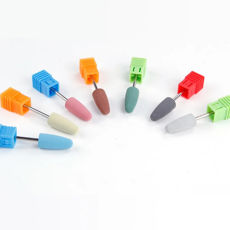 Silikona keramikas naglu urbjmašīnas pulēšanas līdzeklis gumijas noņemšanai elektriskais manikīrs darbgaldi frēzei režģa bufervīle