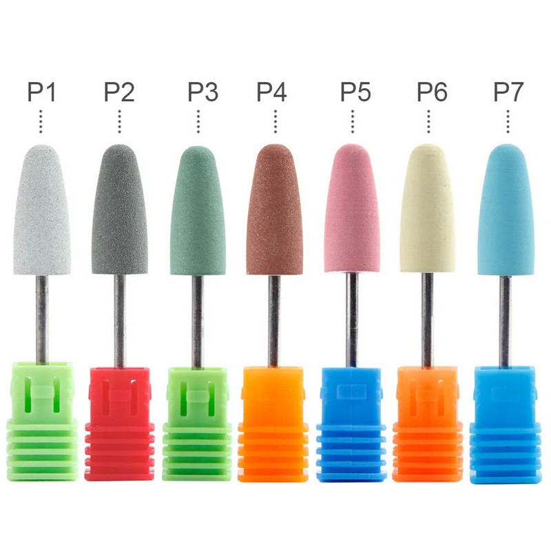 Silikona keramikas naglu urbjmašīnas pulēšanas līdzeklis gumijas noņemšanai elektriskais manikīrs darbgaldi frēzei režģa bufervīle