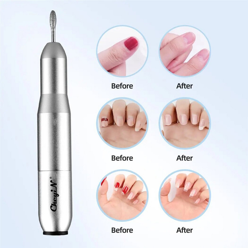 CkeyiN 20000 aps./min. nagų gręžimo staklės poliravimo šlifuoklis manikiūrui frezavimo pjaustytuvo rinkinys Reguliuojamo greičio elektrinis nagų šlifuoklis