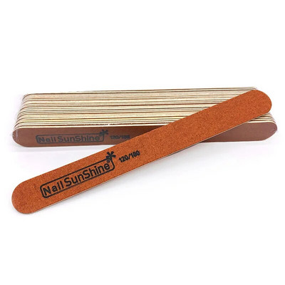 10 tk Tugevad paksud puidust küüneviilid 180/240 120/180 240/320 100/150 Lima Buffer Maniküür küünte Sunshine puidust lihvimisküüneviil