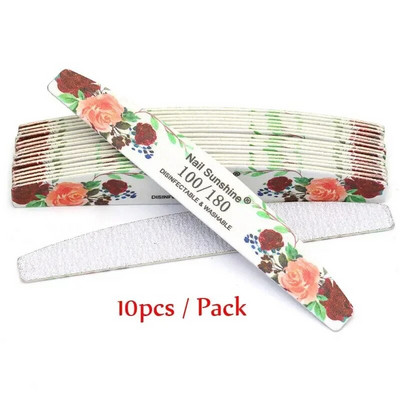 10 tk. Professionaalsed küüneviilid 100/180 lihvitav puit, tugev liivapaber Kahepoolsed küünepuhverplokid, viil Art küünetööriist