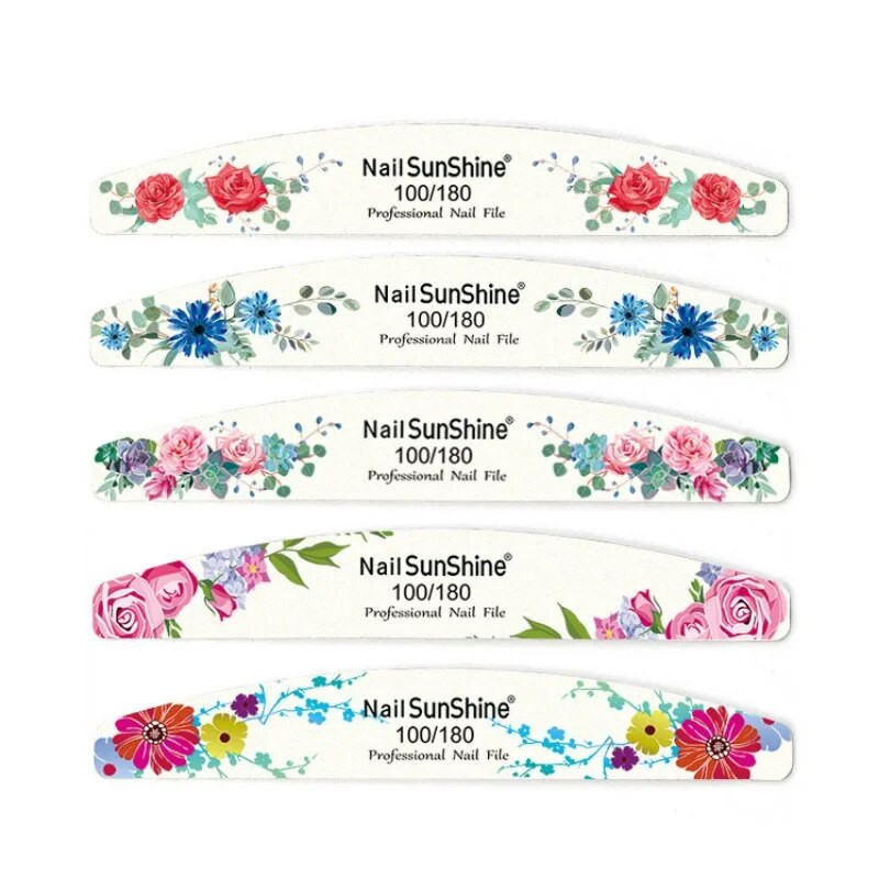 10 tk. Professionaalsed küüneviilid 100/180 lihvitav puit, tugev liivapaber Kahepoolsed küünepuhverplokid, viil Art küünetööriist