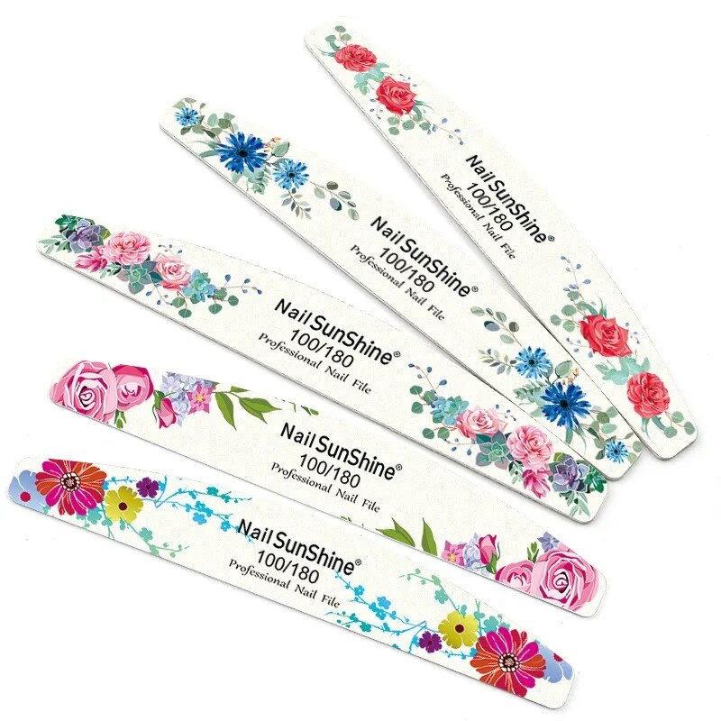 10 tk. Professionaalsed küüneviilid 100/180 lihvitav puit, tugev liivapaber Kahepoolsed küünepuhverplokid, viil Art küünetööriist