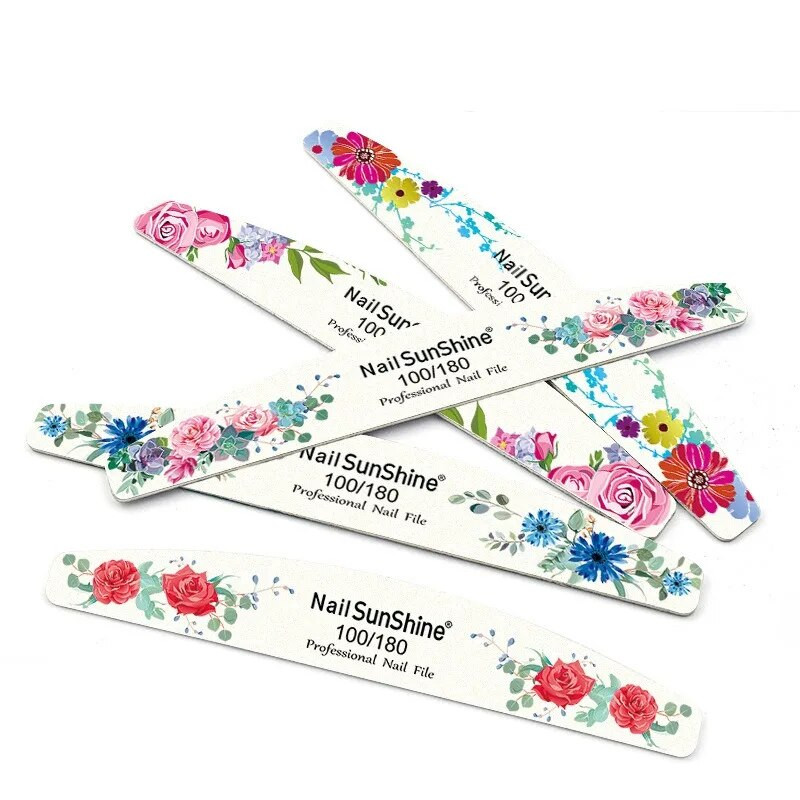 10 tk. Professionaalsed küüneviilid 100/180 lihvitav puit, tugev liivapaber Kahepoolsed küünepuhverplokid, viil Art küünetööriist