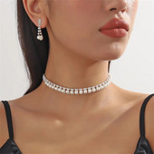 FYUAN pärlikee kõrvarõngad naistele pika tutiga kivist kõrvarõngad pulmapruudi ehtekomplektid aksessuaarid