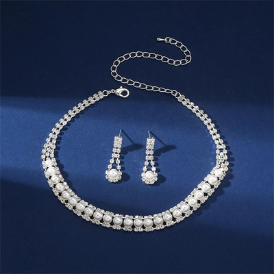 FYUAN pärlikee kõrvarõngad naistele pika tutiga kivist kõrvarõngad pulmapruudi ehtekomplektid aksessuaarid