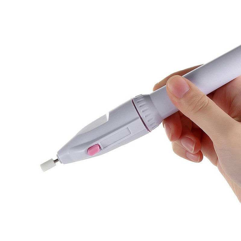 1 σετ Soft Polishing Felt Cone 5 σε 1 Ηλεκτρικές βούρτσες νυχιών λίμας νυχιών Buffer Polisher Drill Grinder Tools Μηχάνημα μανικιούρ νυχιών