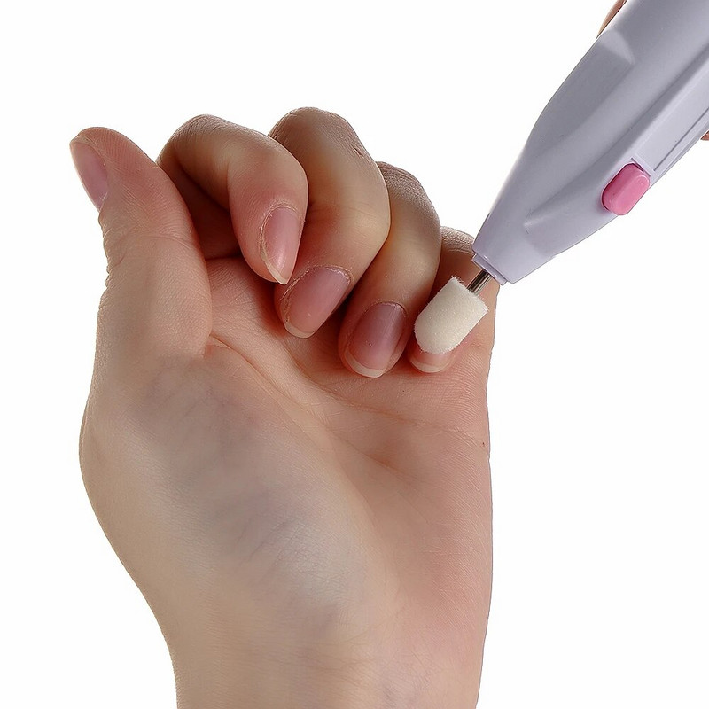 1 σετ Soft Polishing Felt Cone 5 σε 1 Ηλεκτρικές βούρτσες νυχιών λίμας νυχιών Buffer Polisher Drill Grinder Tools Μηχάνημα μανικιούρ νυχιών