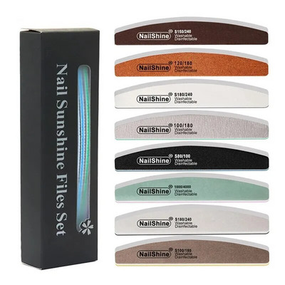 8 tk/karp küüneviili puhverkomplekt geelpoleerimine lihvimine lihvimine käsn küüneviilid maniküür Professionaalne küünehooldus ilutööriistad