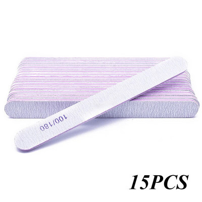 Professionaalne küüneviil 100/180 Half Moon liivapaberiviil lihvimine poleerimine küünetööriistad viilid küünte lihvimisseadmed maniküüriviil