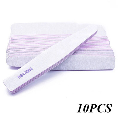 Professionaalne küüneviil 100/180 Half Moon liivapaberiviil lihvimine poleerimine küünetööriistad viilid küünte lihvimisseadmed maniküüriviil