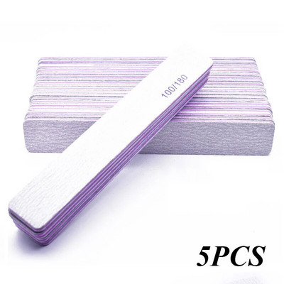 Professionaalne küüneviil 100/180 Half Moon liivapaberiviil lihvimine poleerimine küünetööriistad viilid küünte lihvimisseadmed maniküüriviil