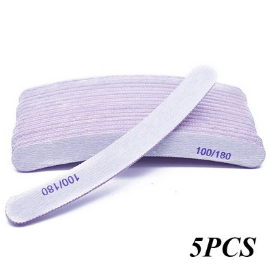 Professionaalne küüneviil 100/180 Half Moon liivapaberiviil lihvimine poleerimine küünetööriistad viilid küünte lihvimisseadmed maniküüriviil
