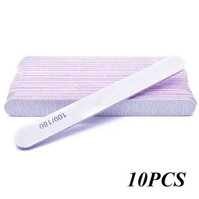 Professionaalne küüneviil 100/180 Half Moon liivapaberiviil lihvimine poleerimine küünetööriistad viilid küünte lihvimisseadmed maniküüriviil