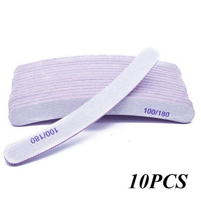 Professionaalne küüneviil 100/180 Half Moon liivapaberiviil lihvimine poleerimine küünetööriistad viilid küünte lihvimisseadmed maniküüriviil