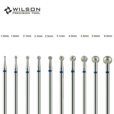 WILSON Ball Shape Diamond Bits-Köröm kiegészítők/Eszközök/Manikűr/Fúrók