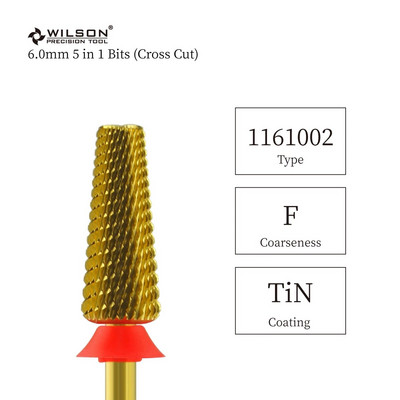 WILSON 6.0mm 5 in 1 Bits (Cross Cut) - Εργαλεία / Νύχια / Μανικιούρ / Αξεσουάρ νυχιών / Τρυπάνια
