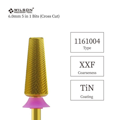 WILSON 6.0mm 5 in 1 Bits (Cross Cut) - Εργαλεία / Νύχια / Μανικιούρ / Αξεσουάρ νυχιών / Τρυπάνια