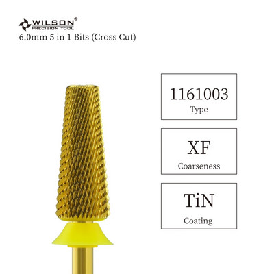 WILSON 6.0mm 5 in 1 Bits (Cross Cut) - Εργαλεία / Νύχια / Μανικιούρ / Αξεσουάρ νυχιών / Τρυπάνια