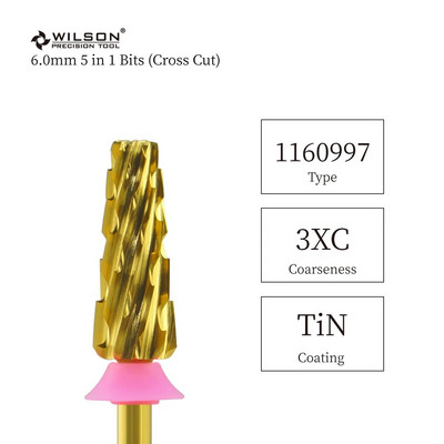 WILSON 6.0mm 5 in 1 Bits (Cross Cut) - Εργαλεία / Νύχια / Μανικιούρ / Αξεσουάρ νυχιών / Τρυπάνια