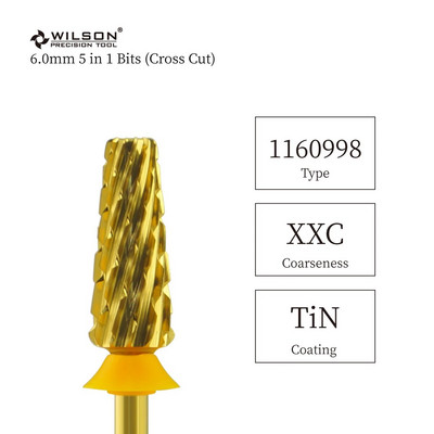 WILSON 6.0mm 5 in 1 Bits (Cross Cut) - Εργαλεία / Νύχια / Μανικιούρ / Αξεσουάρ νυχιών / Τρυπάνια