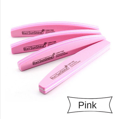 10 τεμ./Παρτίδα λίμες νυχιών γυαλόχαρτο 100 180 πολύχρωμα ρυθμιστικά νυχιών Αναλώσιμα μανικιούρ Limas Εργαλεία νυχιών τέχνης Shine Mmanicure File Tools