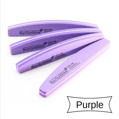 10 τεμ./Παρτίδα λίμες νυχιών γυαλόχαρτο 100 180 πολύχρωμα ρυθμιστικά νυχιών Αναλώσιμα μανικιούρ Limas Εργαλεία νυχιών τέχνης Shine Mmanicure File Tools