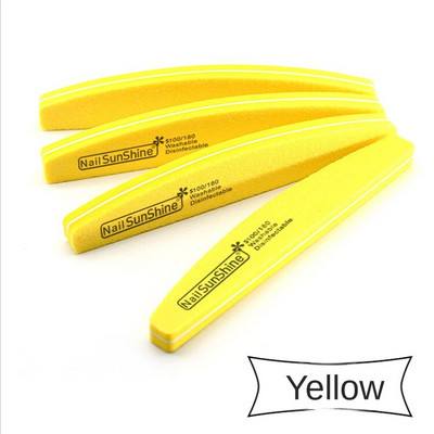 10 τεμ./Παρτίδα λίμες νυχιών γυαλόχαρτο 100 180 πολύχρωμα ρυθμιστικά νυχιών Αναλώσιμα μανικιούρ Limas Εργαλεία νυχιών τέχνης Shine Mmanicure File Tools
