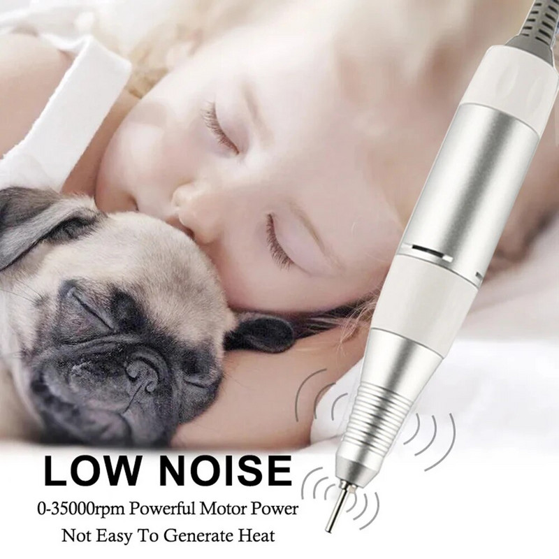 Pix pentru găurit unghii, pix portabil electric, piesă de lustruit pentru unghii, piesa de mână pentru mașină de găurit unghii, pentru manichiură, pedichiură, accesorii, instrument