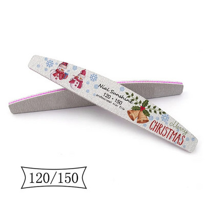 10Gb Ziemassvētku nagu vīle Multi Grit Nail Buffer Block Lime A Ongle Manikīra Files Gēla lakas noņemšanas nagu kopšanas rīku komplekts