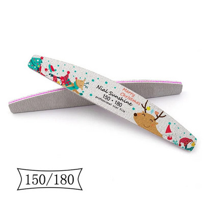 10Gb Ziemassvētku nagu vīle Multi Grit Nail Buffer Block Lime A Ongle Manikīra Files Gēla lakas noņemšanas nagu kopšanas rīku komplekts