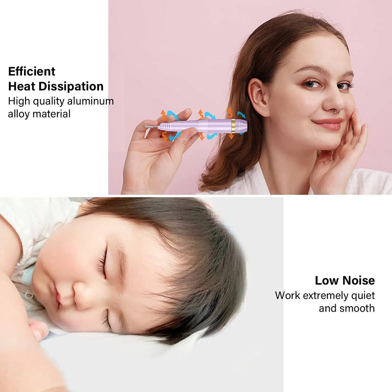 LULAA Nail Art Electric Drill Machine Μανικιούρ Σετ νυχιών Σετ πεντικιούρ Milling Cutter Polisher Nail Drill Equipment