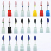 OGEYERO keraamiline frees maniküür küünepuurid Elektrilised küüneviilid Roosad Sinised Lihvimisveskid Lõikeriistade tarvikud