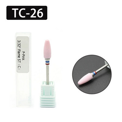 OGEYERO keraamiline frees maniküür küünepuurid Elektrilised küüneviilid Roosad Sinised Lihvimisveskid Lõikeriistade tarvikud