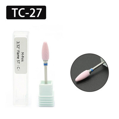 OGEYERO keraamiline frees maniküür küünepuurid Elektrilised küüneviilid Roosad Sinised Lihvimisveskid Lõikeriistade tarvikud