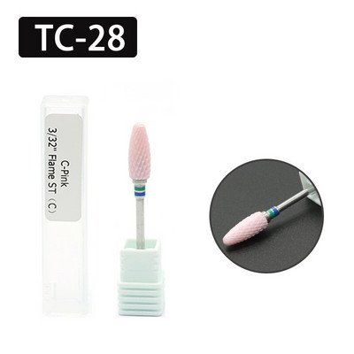 OGEYERO keraamiline frees maniküür küünepuurid Elektrilised küüneviilid Roosad Sinised Lihvimisveskid Lõikeriistade tarvikud