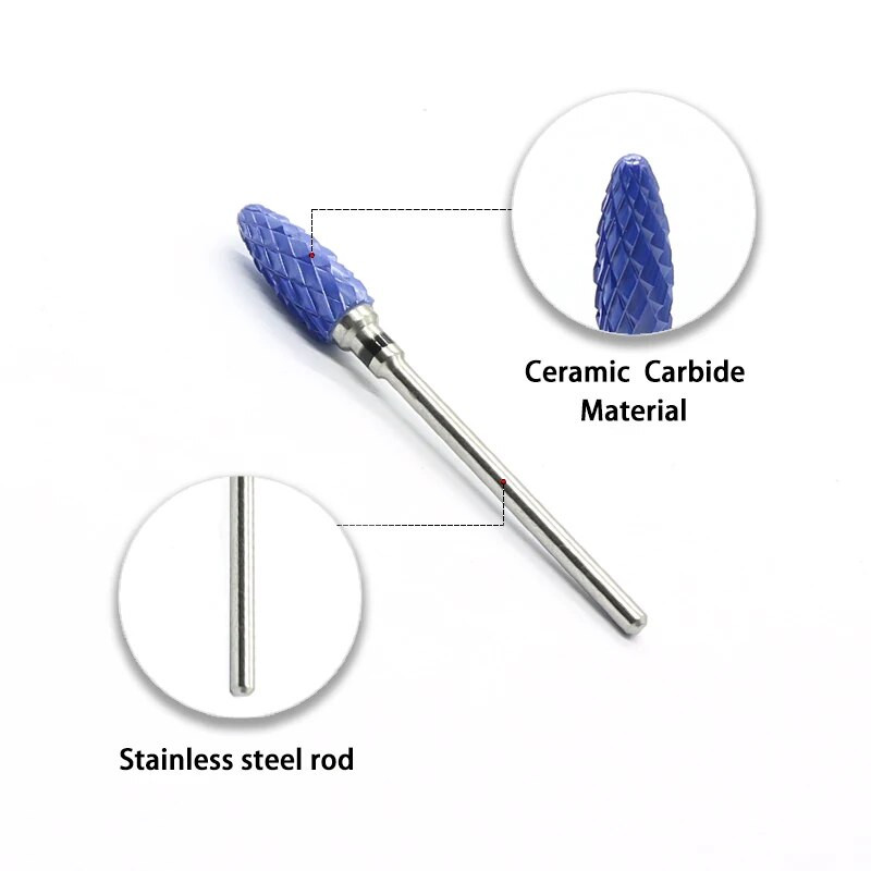 OGEYERO keraamiline frees maniküür küünepuurid Elektrilised küüneviilid Roosad Sinised Lihvimisveskid Lõikeriistade tarvikud