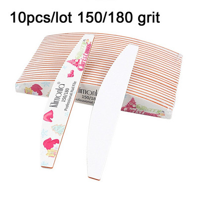 Mix küüneviilid Tugev liivapaber pestav küünepuhver Emery Board 80 100/180/240 Grit Lime a ongle maniküüri poleerija Christmas